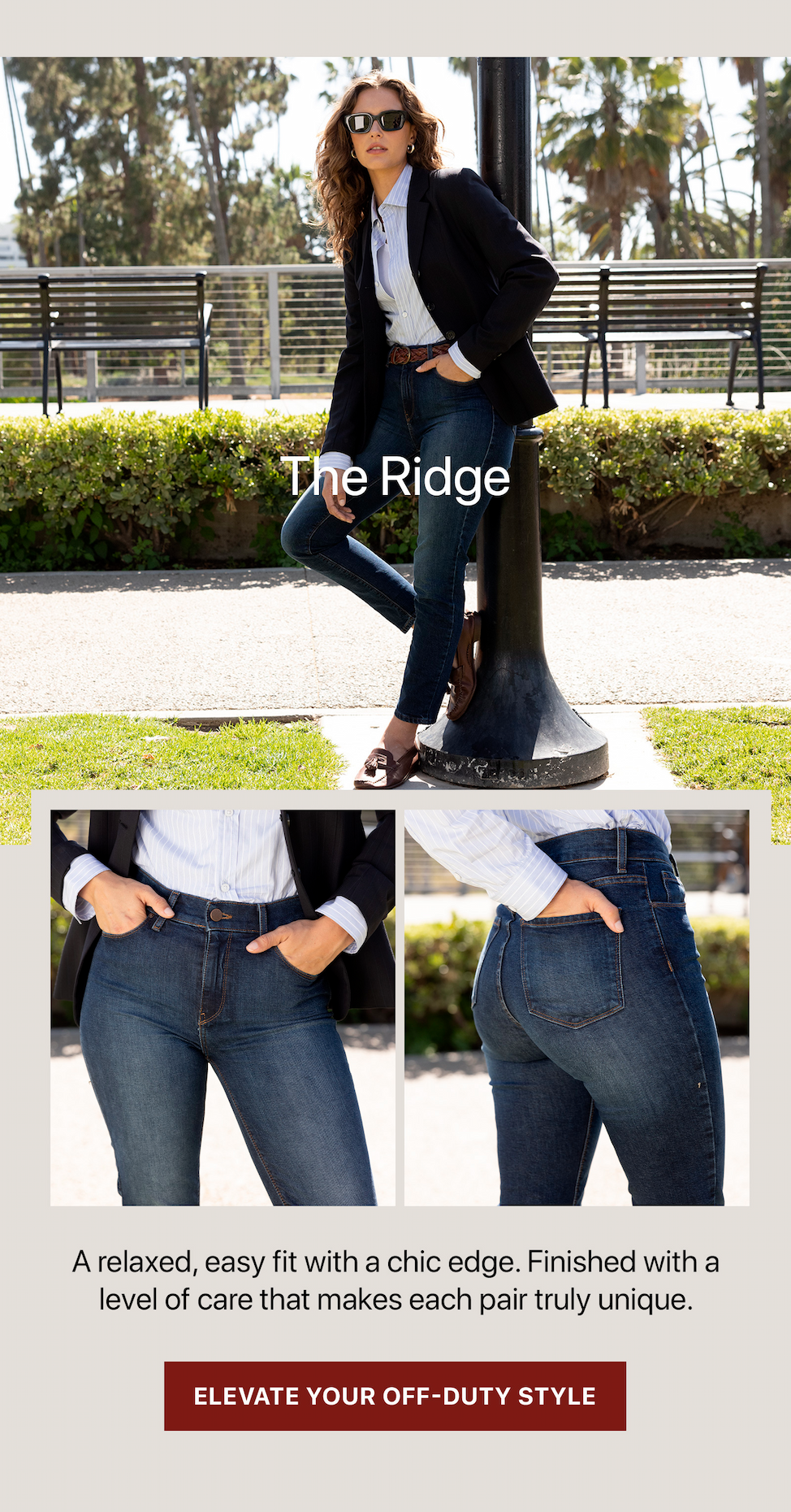 Slim Straight Ridge Jeans