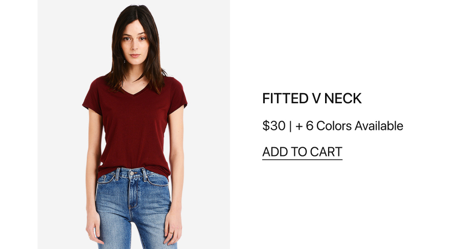 Fitted V Neck