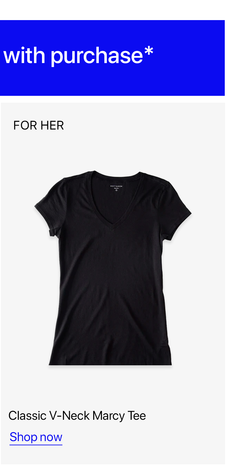 Fitted V-Neck Marcy Tee