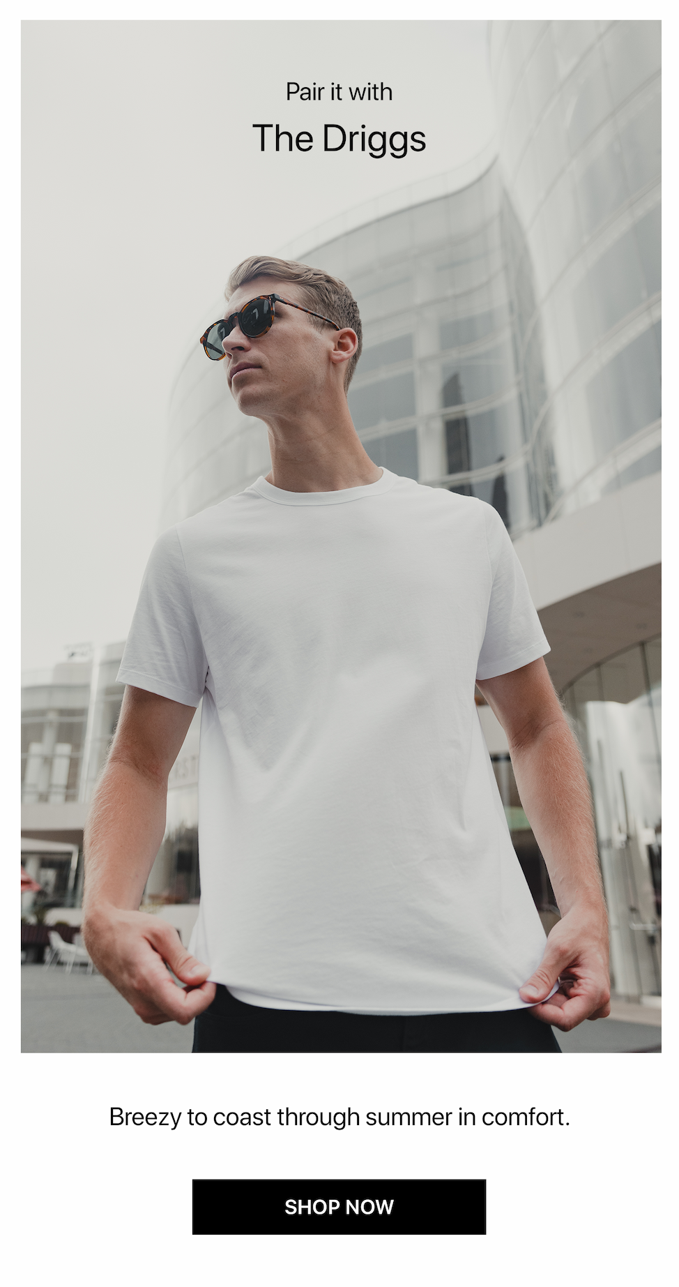 Curved Hem Driggs Tee