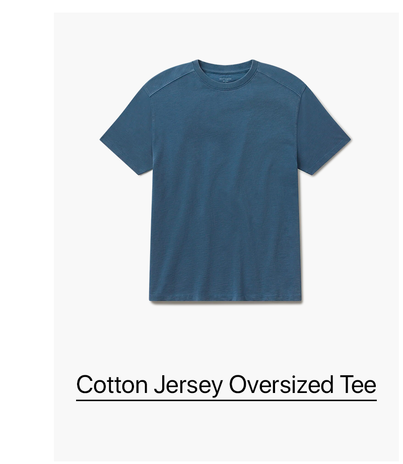 Cotton Jersey Oversized Tee