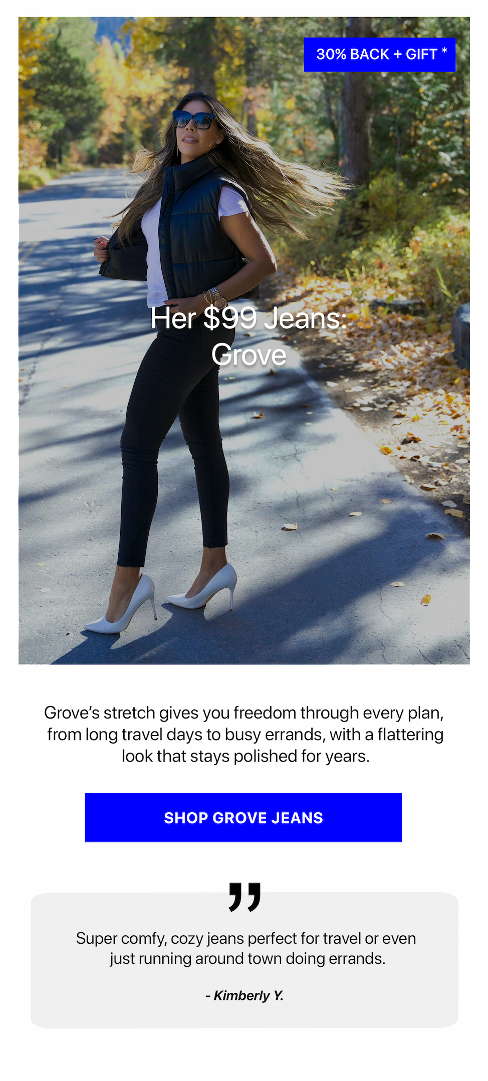 High Rise Skinny Grove Jeans