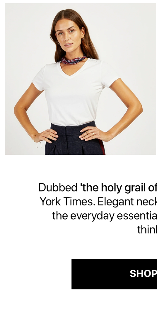 Fitted V-Neck Marcy Tee