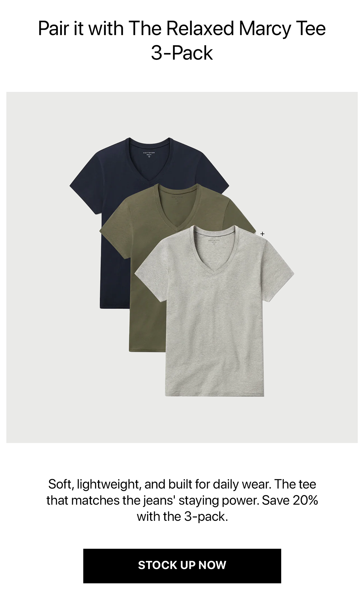 Relaxed V-Neck Marcy Tee