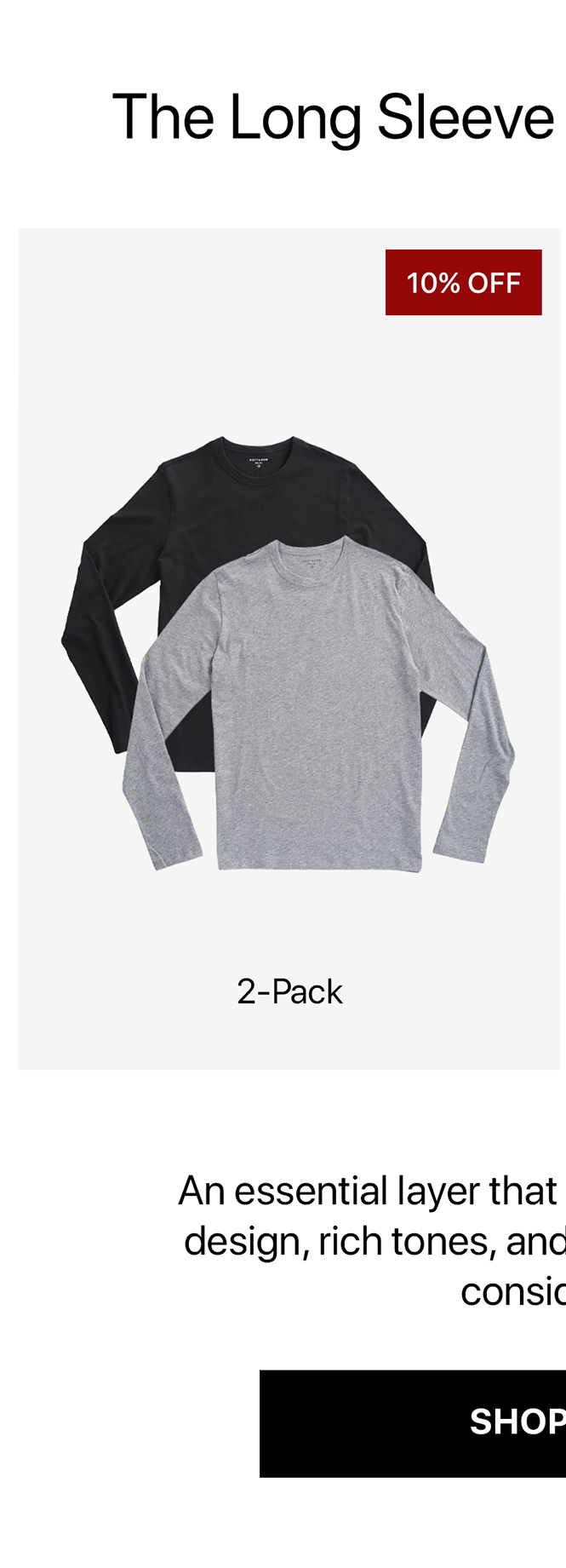 Long Sleeve Crew Tee Driggs 2-pack