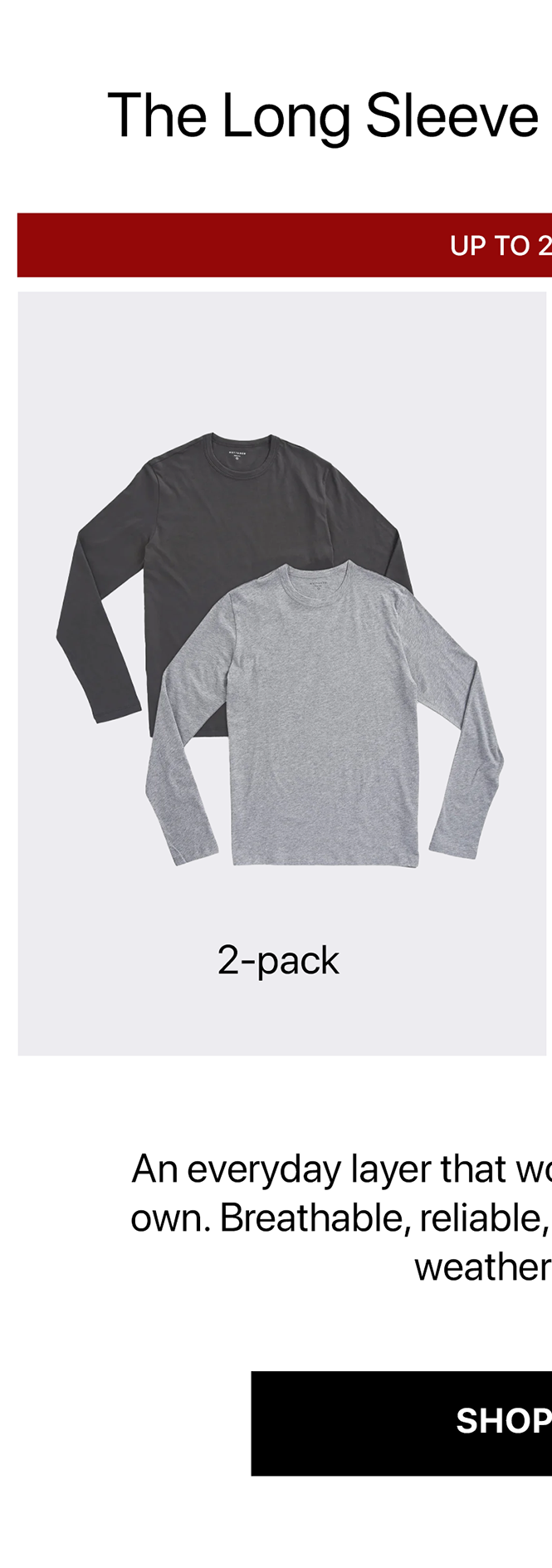 Long Sleeve Crew Tee Driggs 2-pack