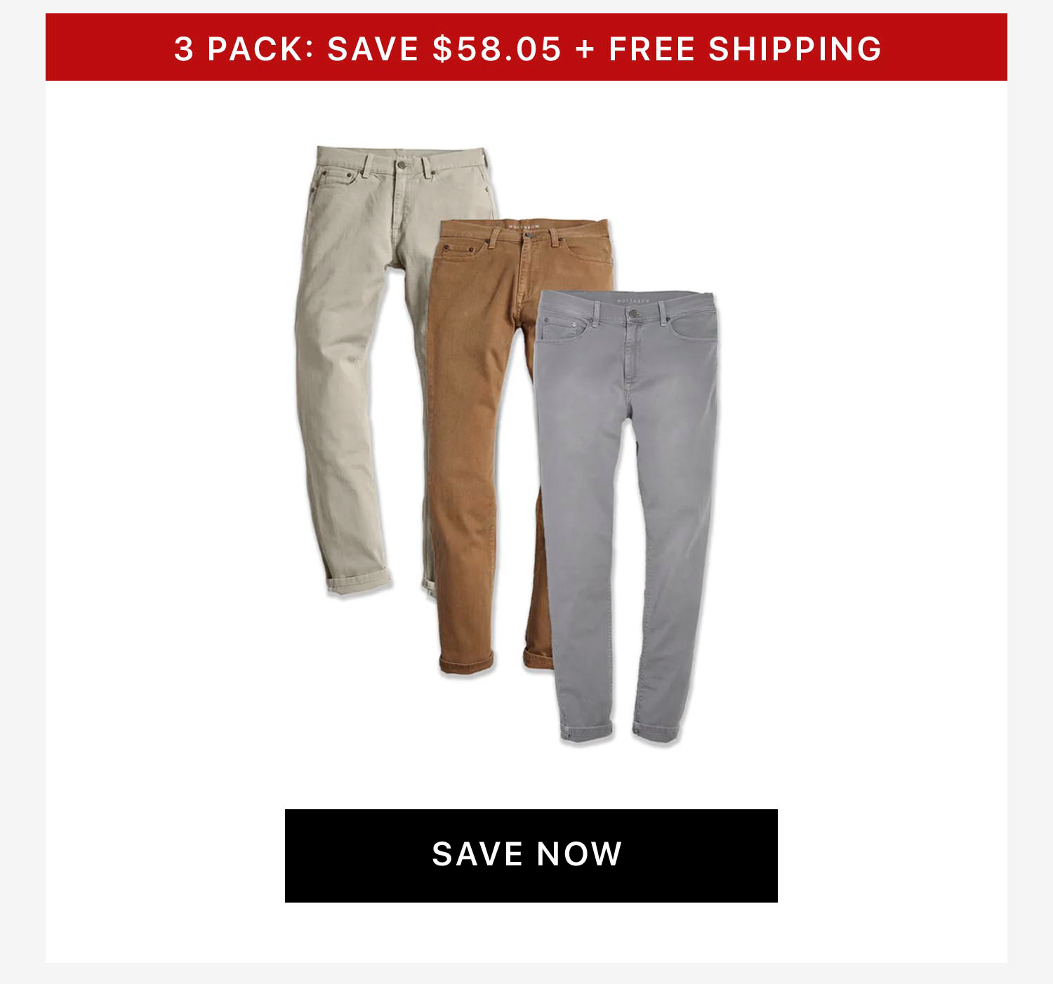 MERCER JEANS 3-PACK