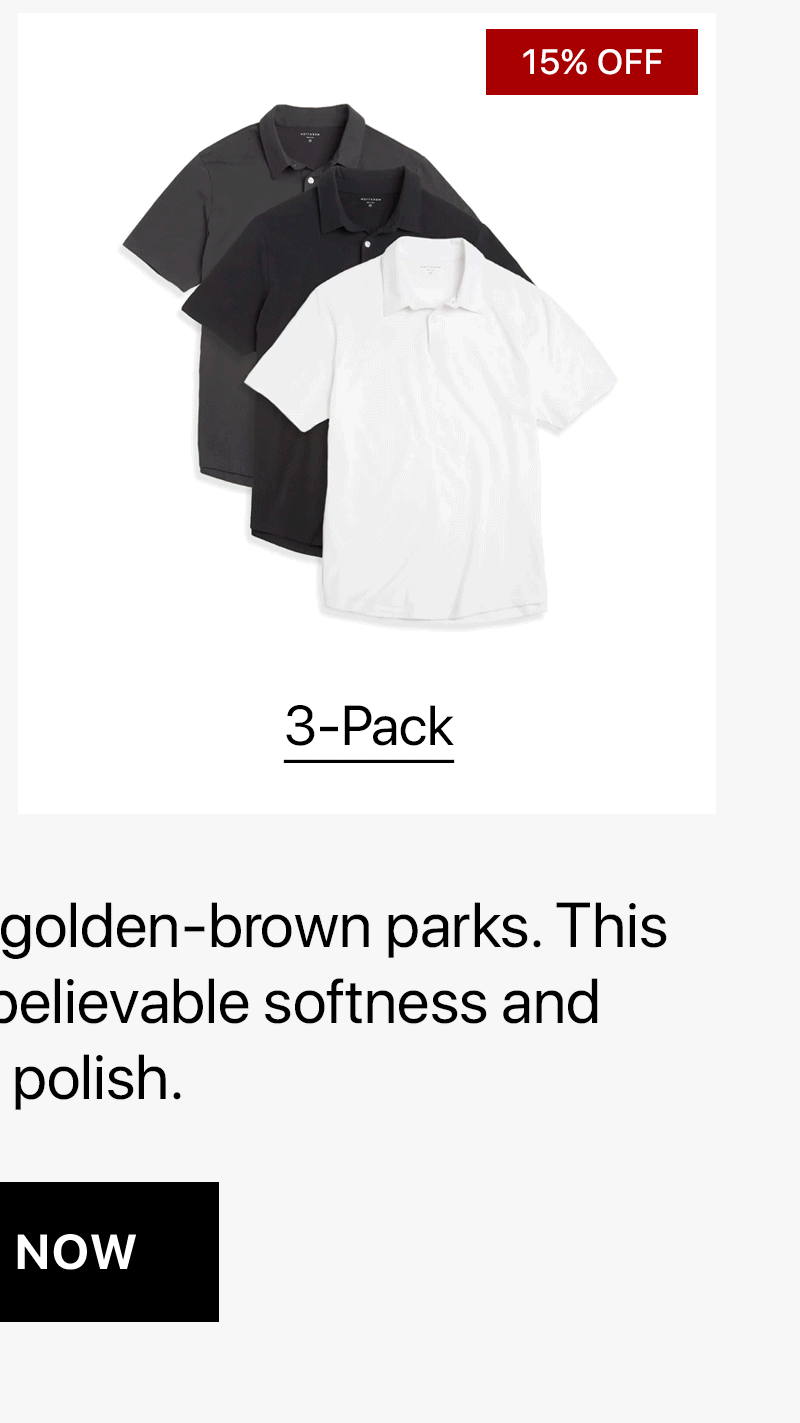 Jersey Sueded Polo 3-Pack