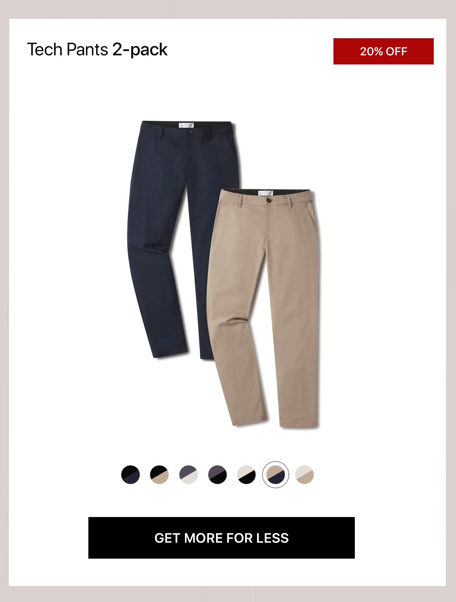 Tech Pants 2.Pack