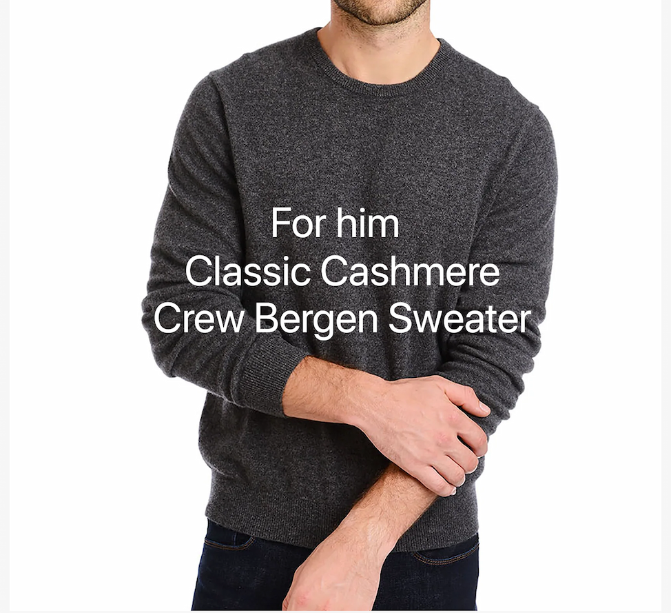 Classic Cashmere Crew Bergen Sweater