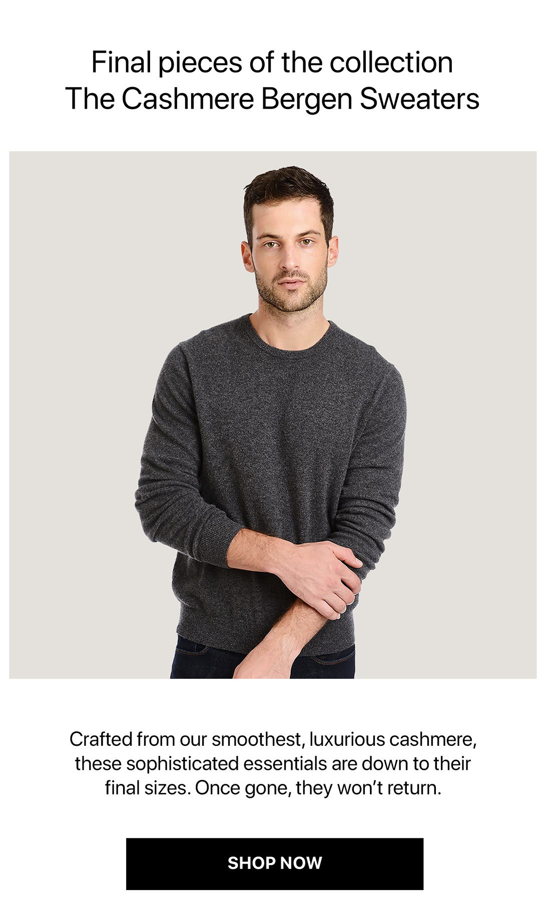 Classic Cashmere Crew Bergen Sweater