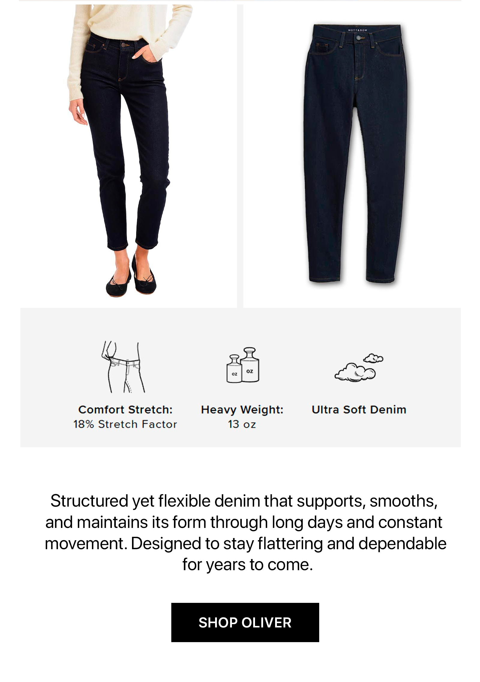 High Rise Mom Oliver Jeans