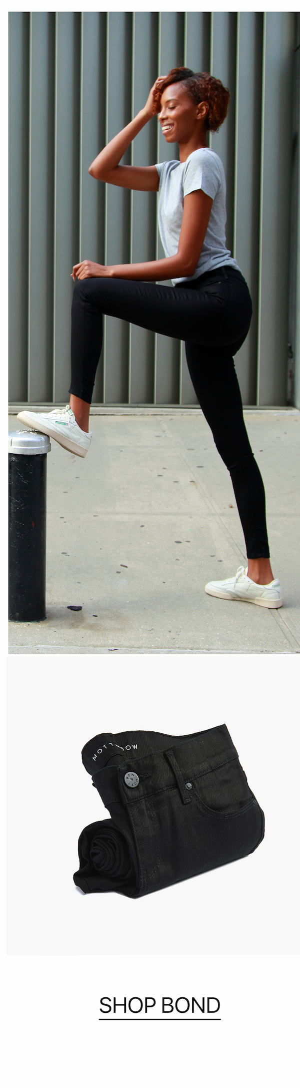 High Rise Skinny Bond Jeans