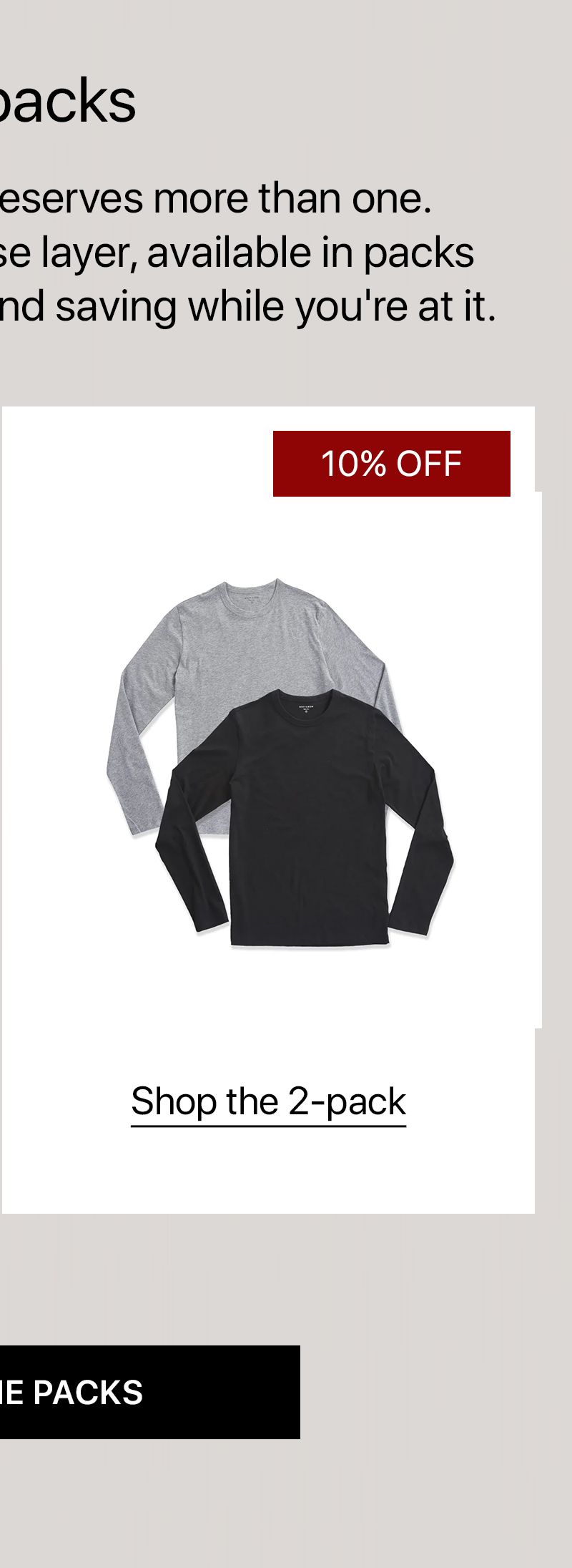 Long Sleeve Crew Tee Driggs 2-Pack