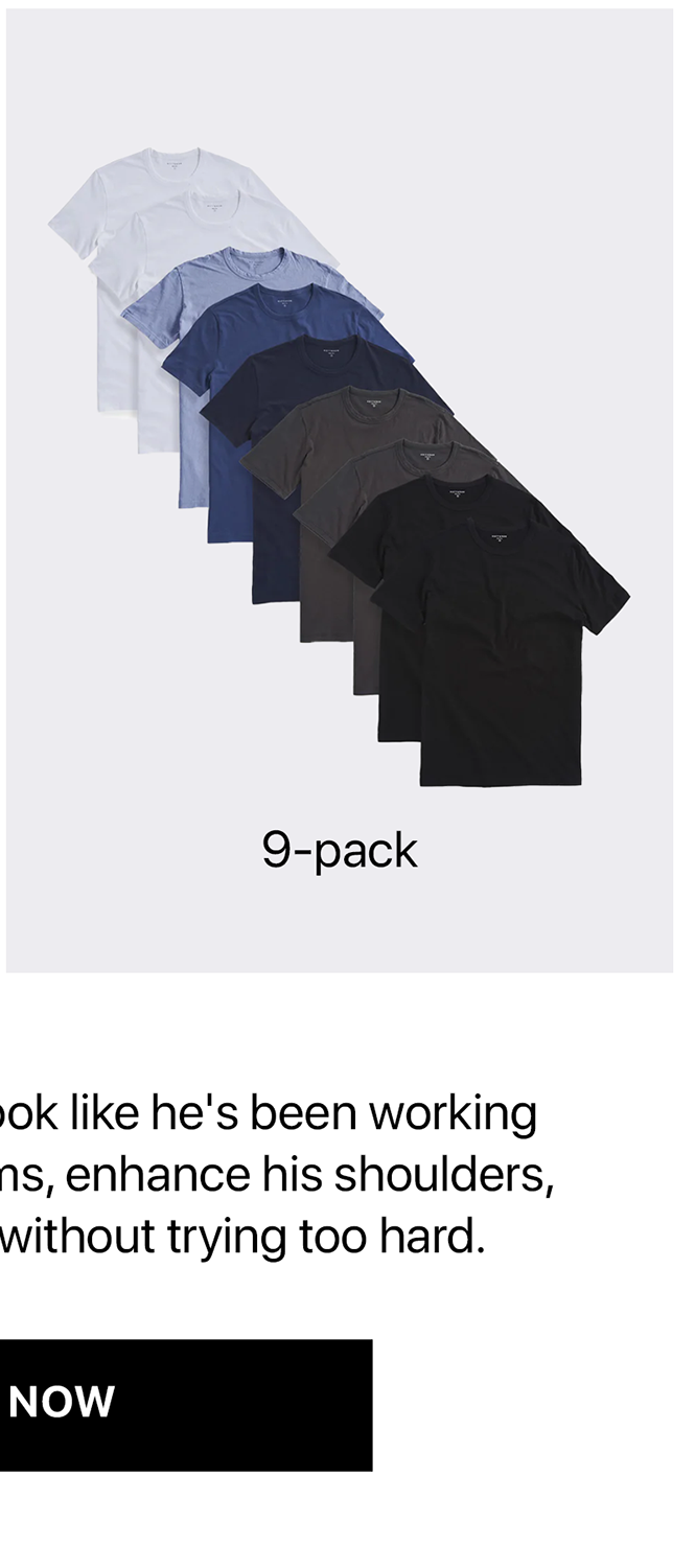 Classic Crew Driggs Tee 9-pack