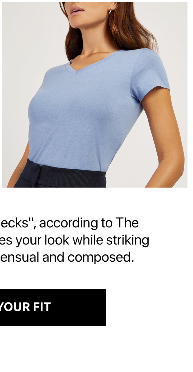 Fitted V-Neck Marcy Tee