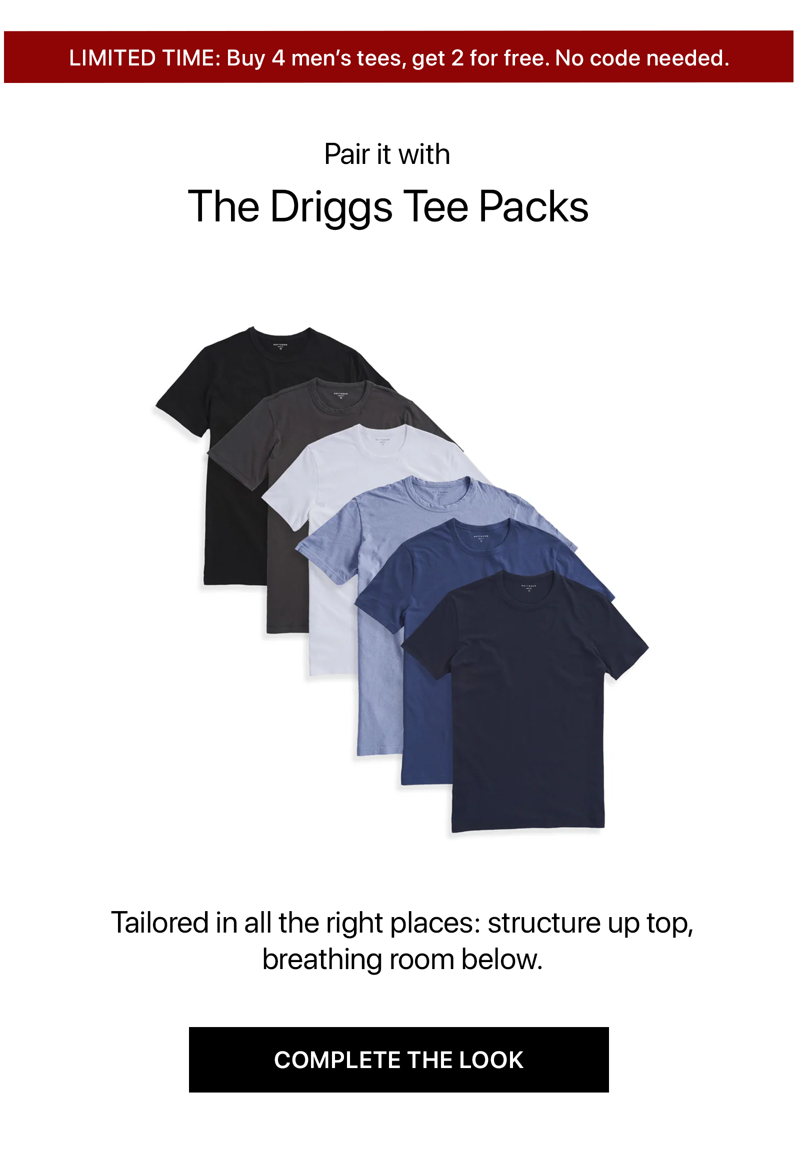 Classic Crew Driggs Tee 3-Pack
