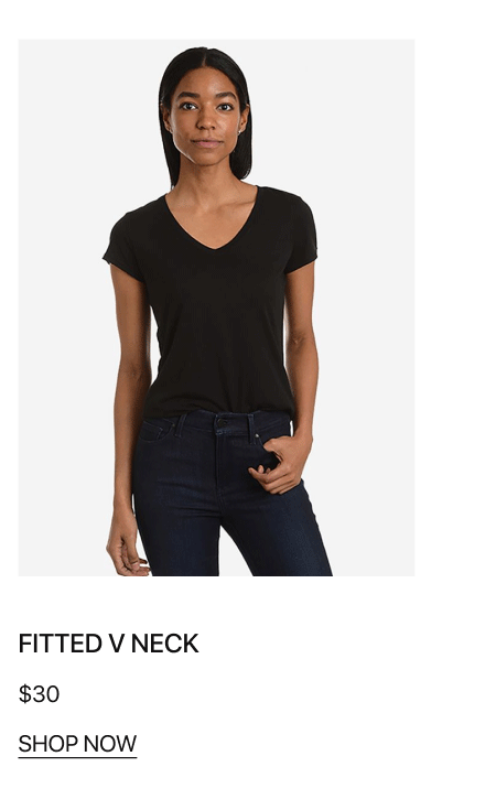 Fitted V Neck
