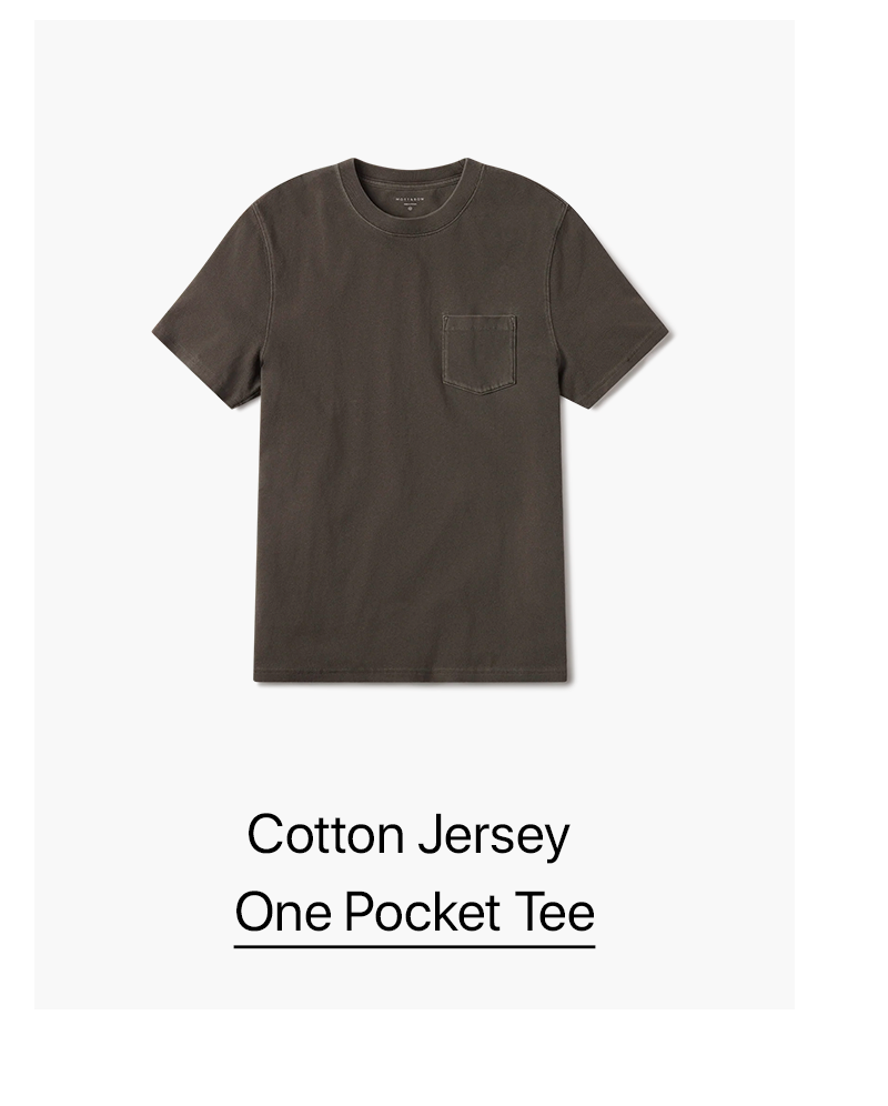 Cotton Jersey One Pocket Tee