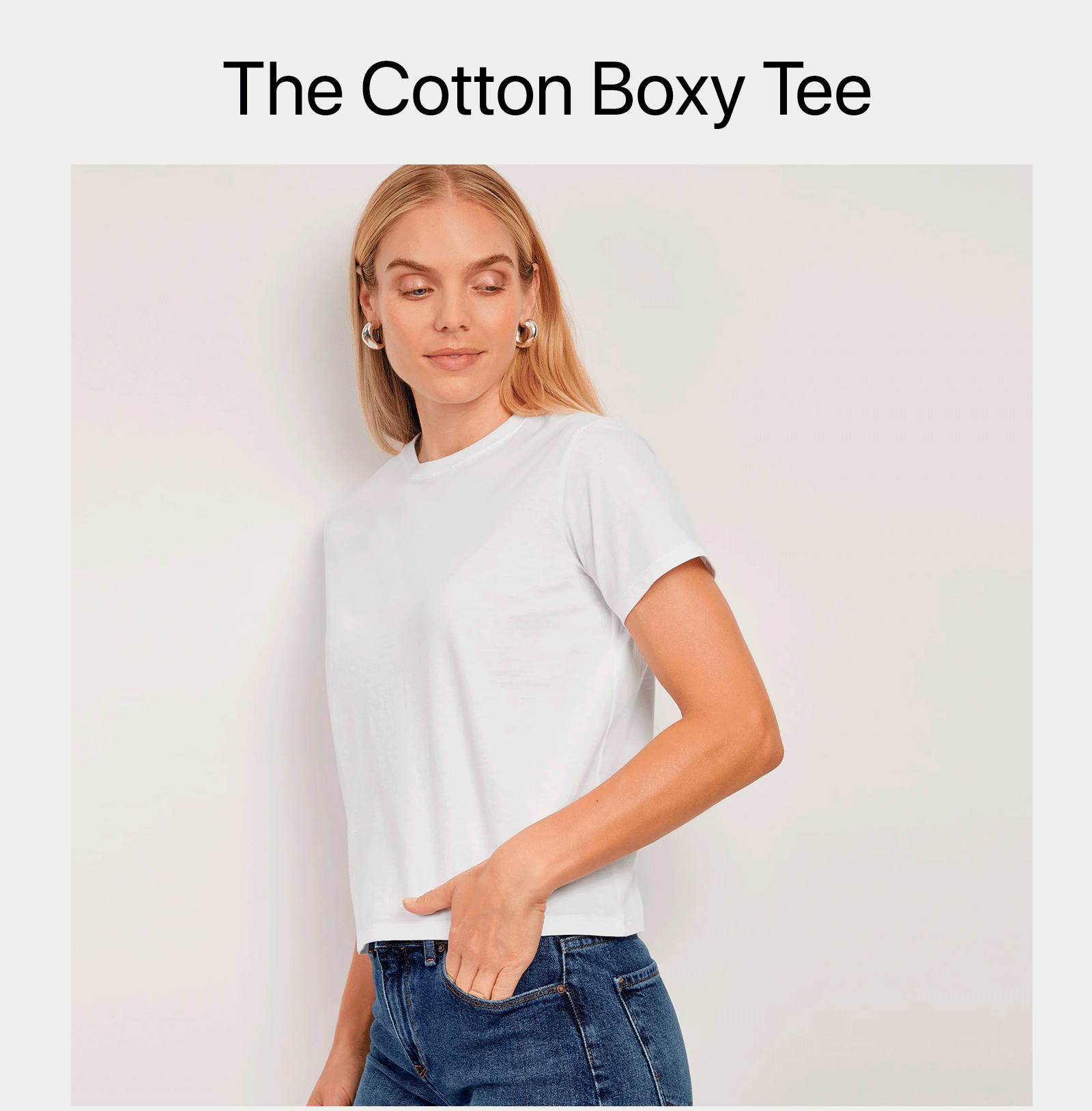 Cotton Boxy Crew Tee