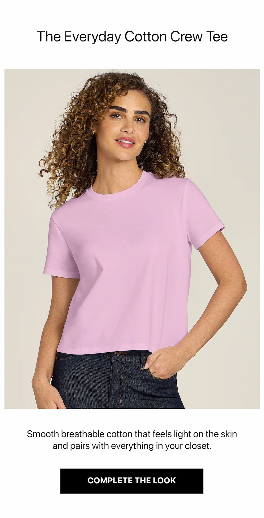 Everyday Cotton Crew Tee