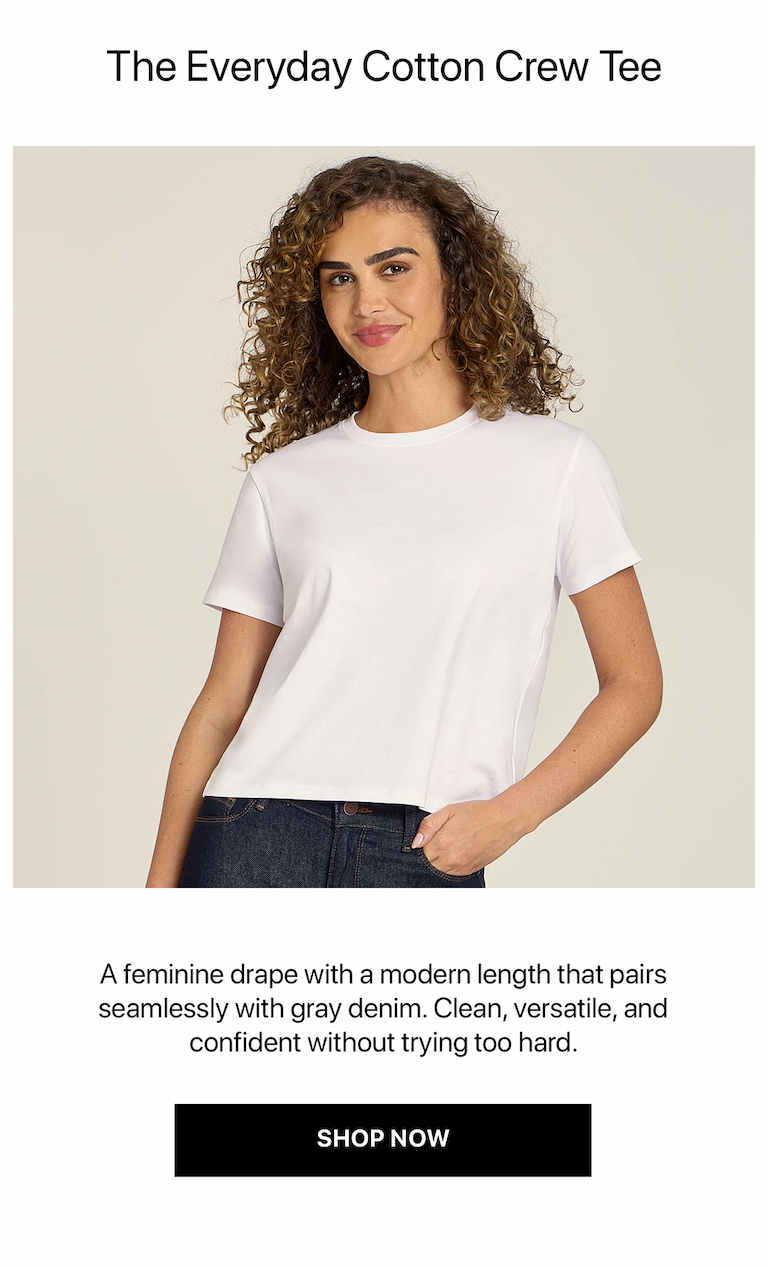Everyday Cotton Crew Tee
