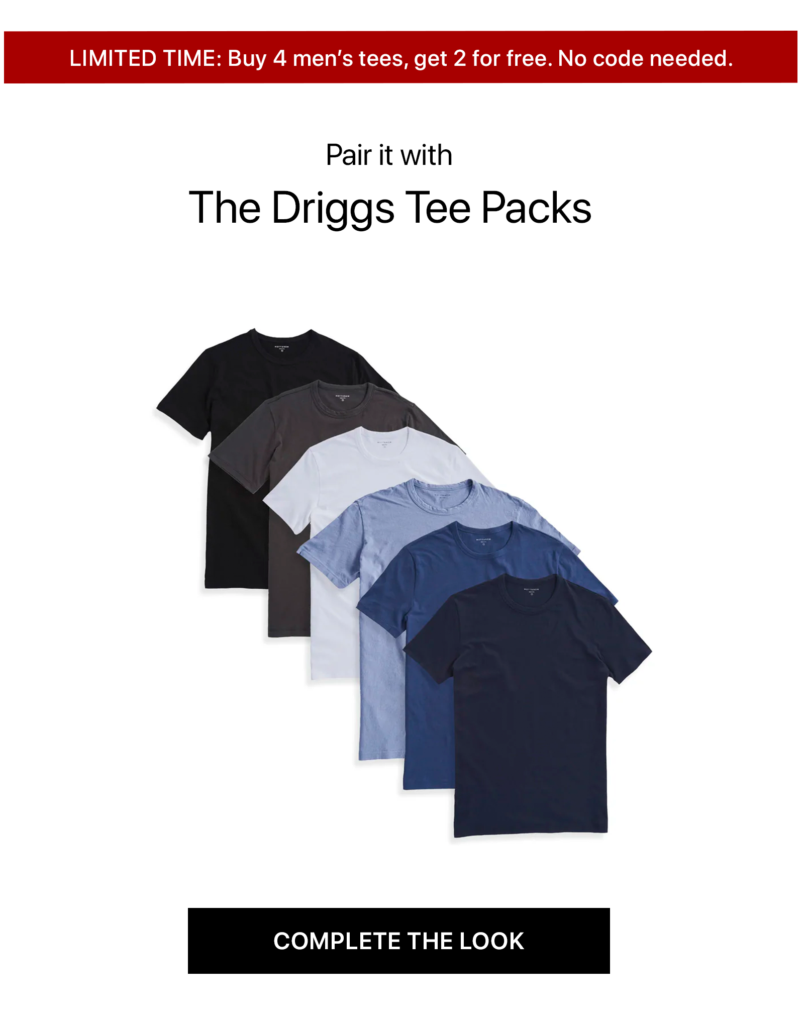 Classic Crew Driggs Tee 3-Pack
