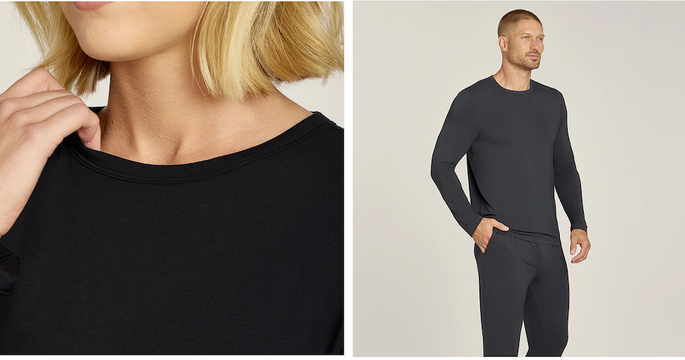 Unisex Pajama Long Sleeve Crew Neck