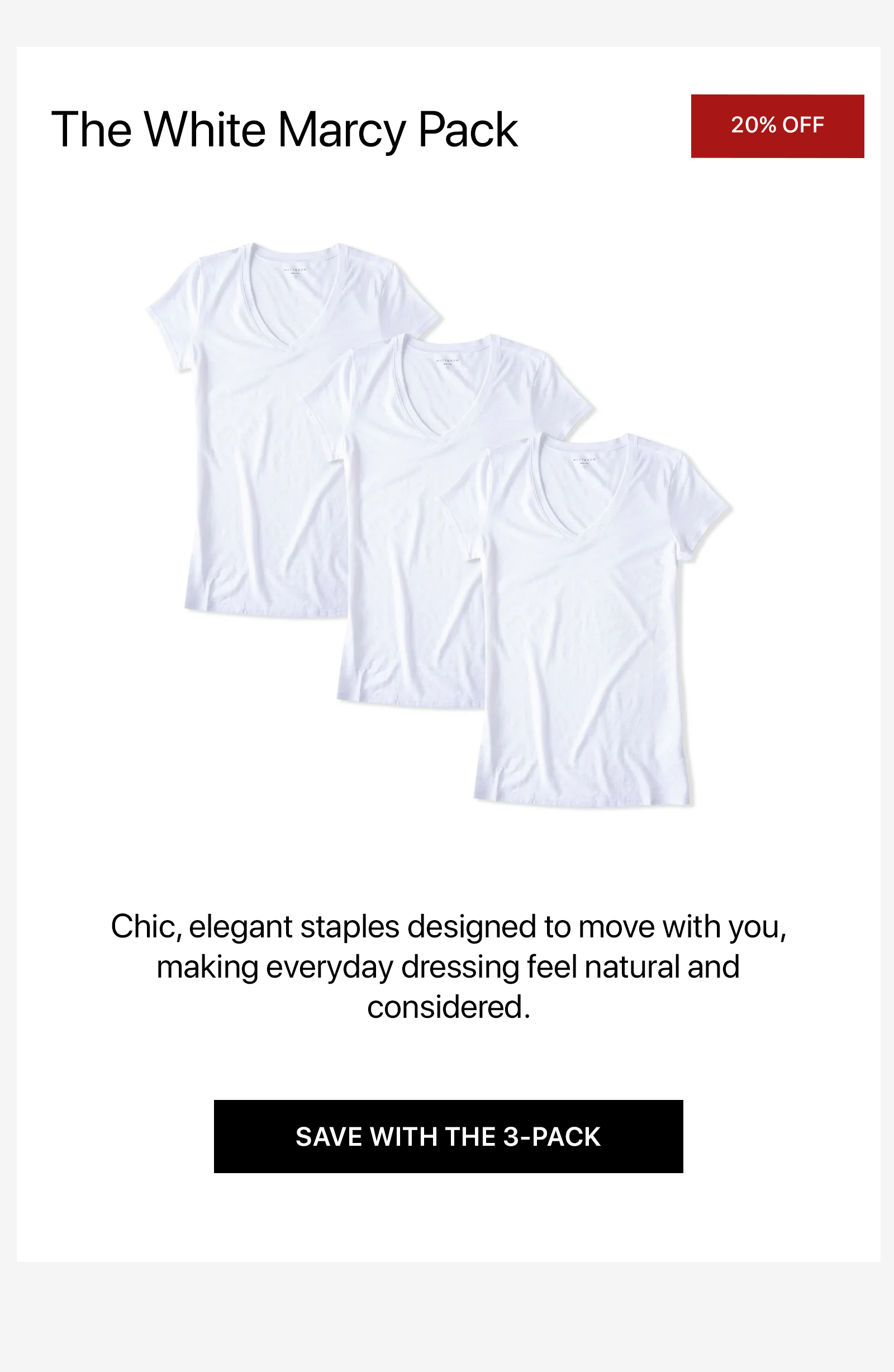 Fitted V-Neck Marcy Tee