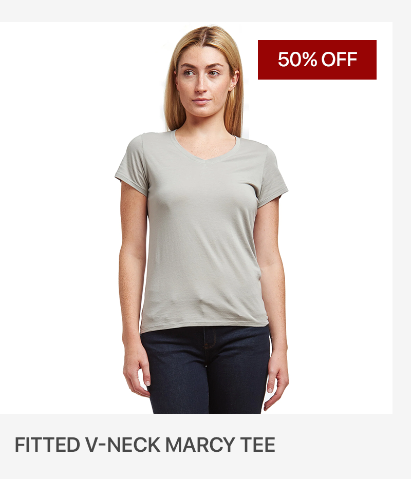 Fitted V-Neck Marcy Tee