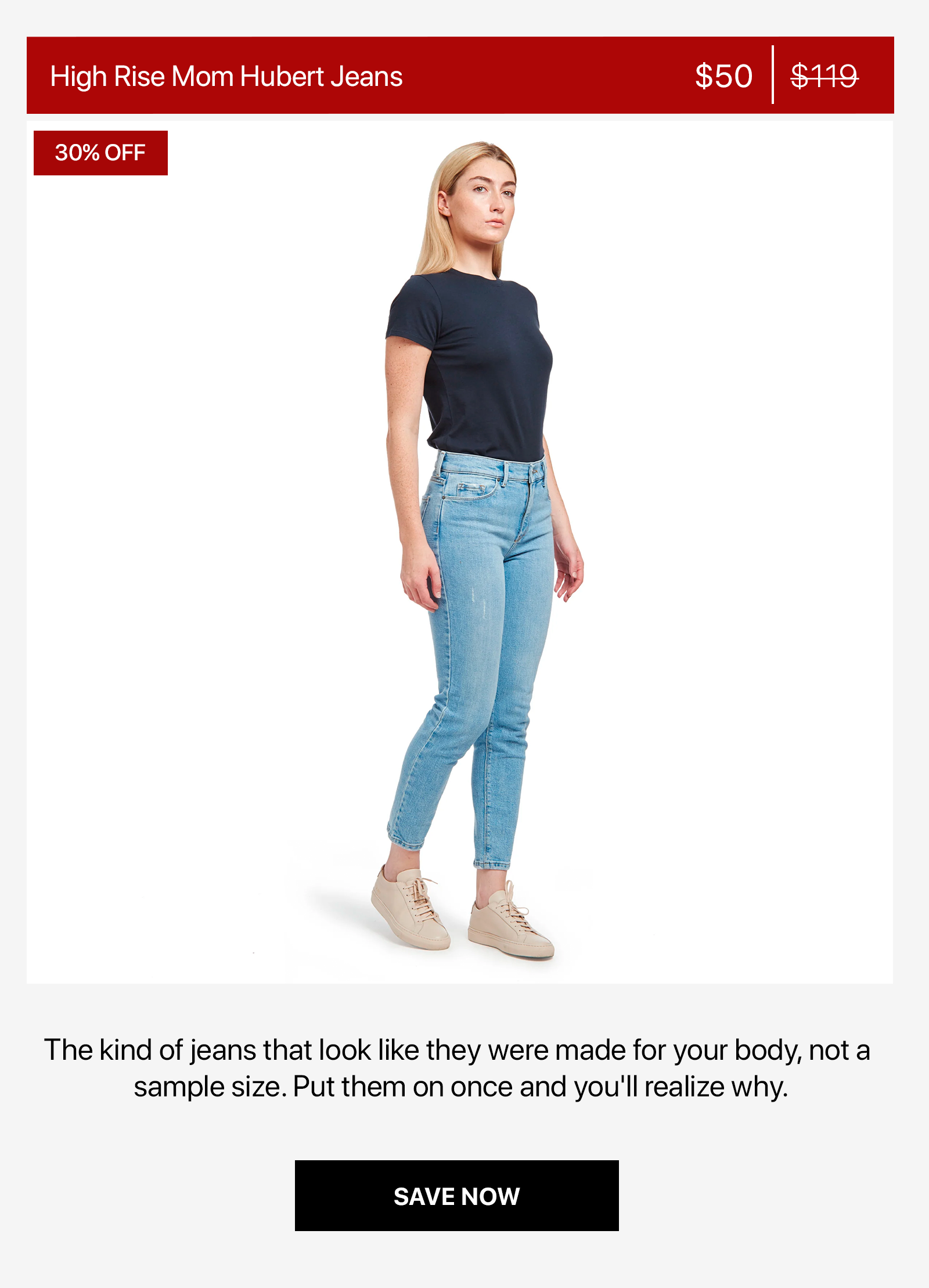 High Rise Mom Hubert Jeans