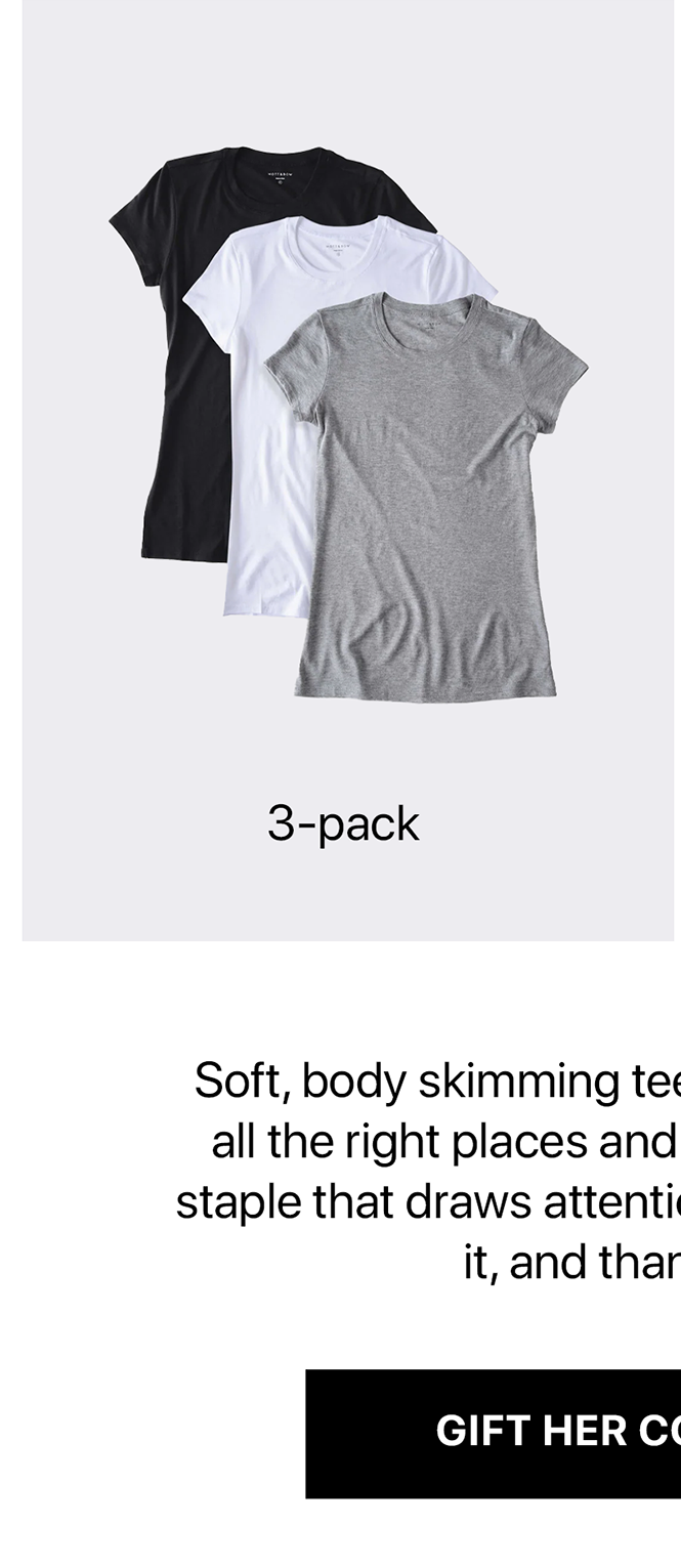 Fitted Crew Marcy Tee 3-pack