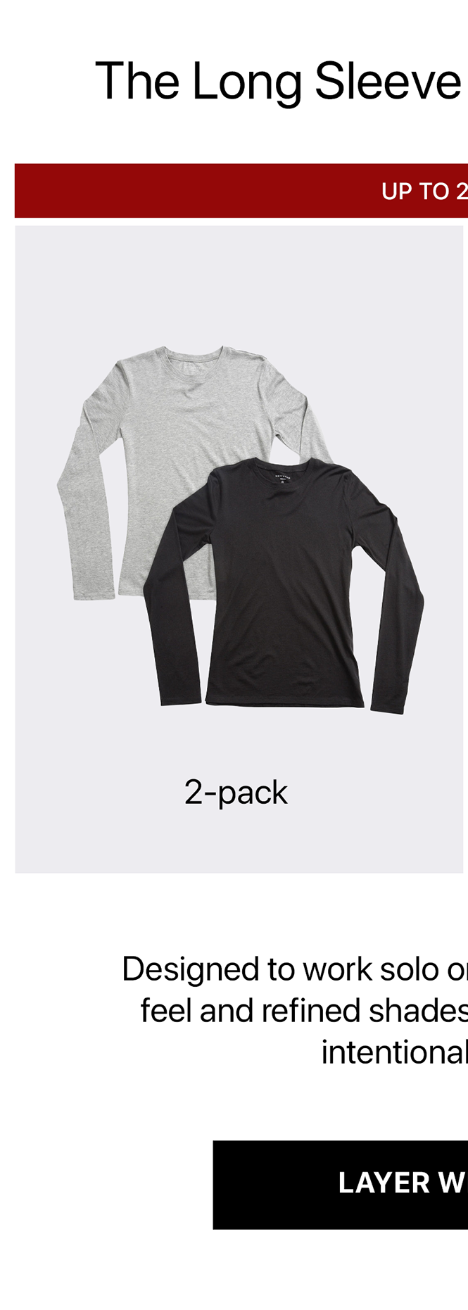 Long Sleeve Crew Tee Marcy 2-pack