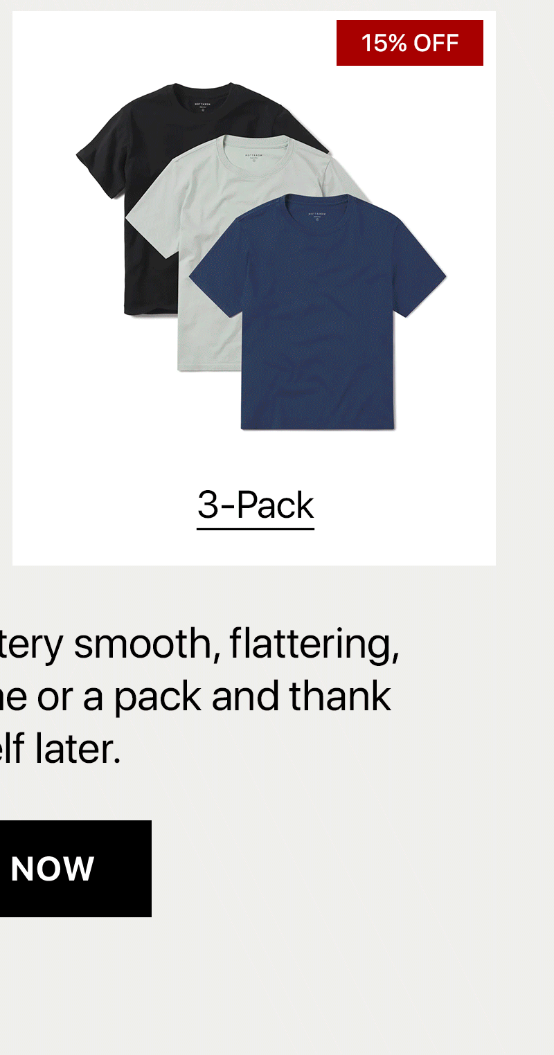 Cotton Boxy Crew Tee 3-Pack