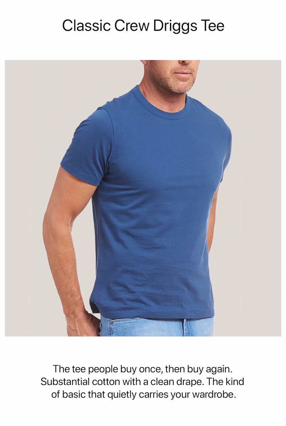 Classic Crew Driggs Tee
