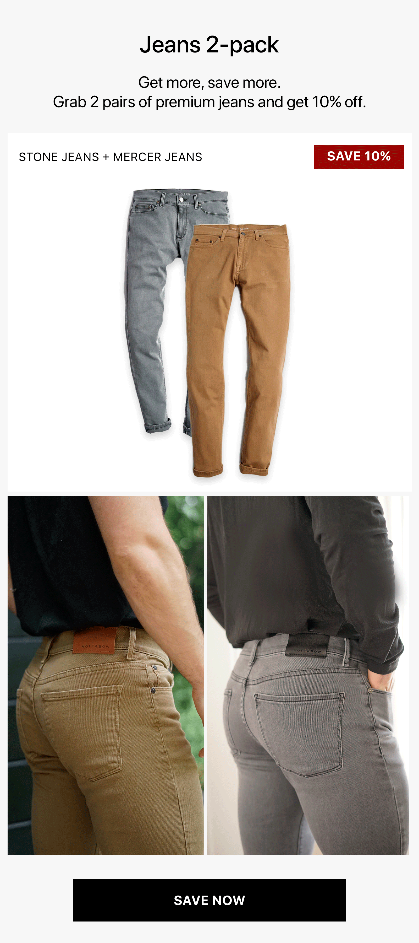 2 pair of Men's Jeans