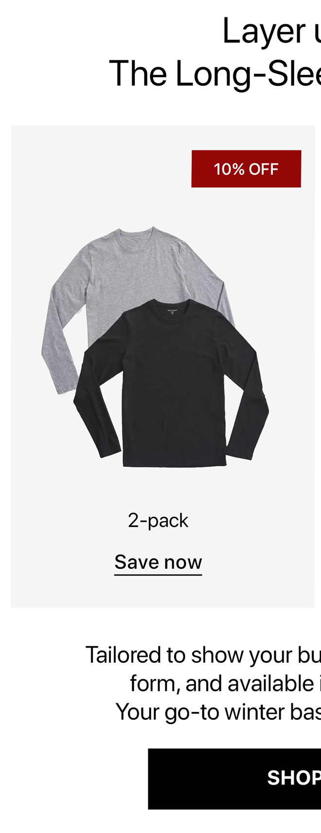 Long Sleeve Crew Tee Driggs 2-Pack