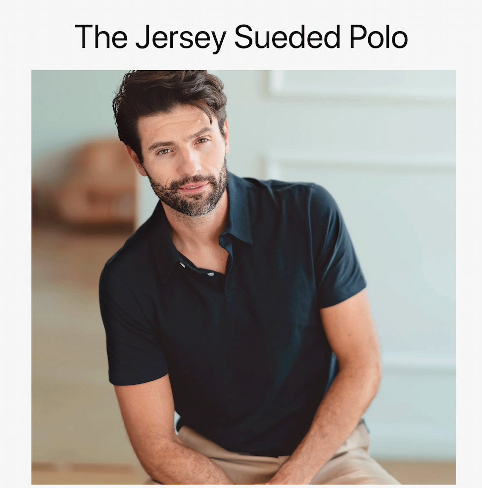 Jersey Sueded Polo