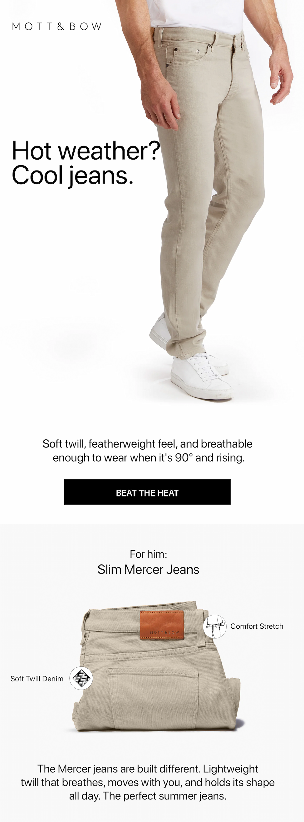 Mott & Bow -  Slim Mercer Jeans