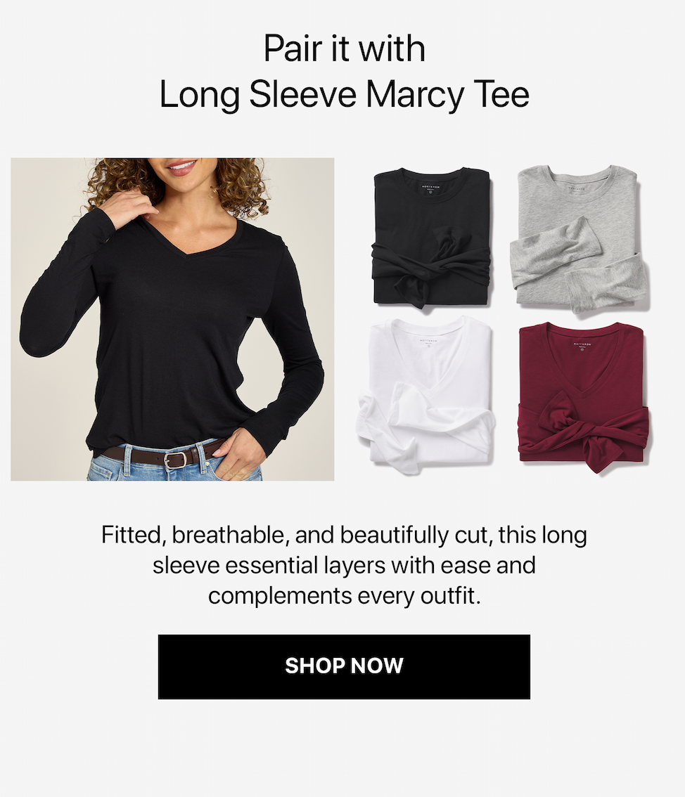Long Sleeve V-Neck Tee Marcy