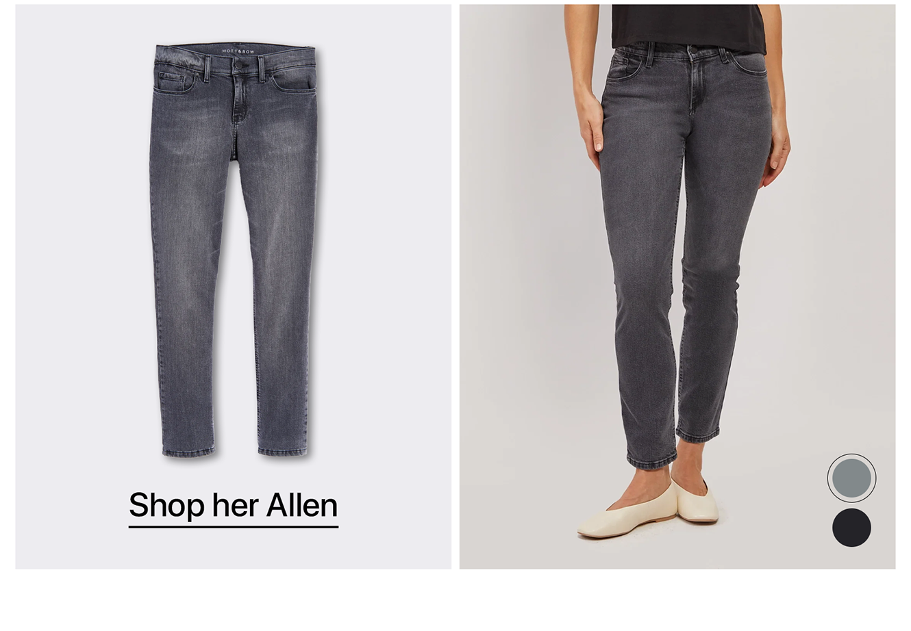 Mid Rise Slim Straight Allen Jeans