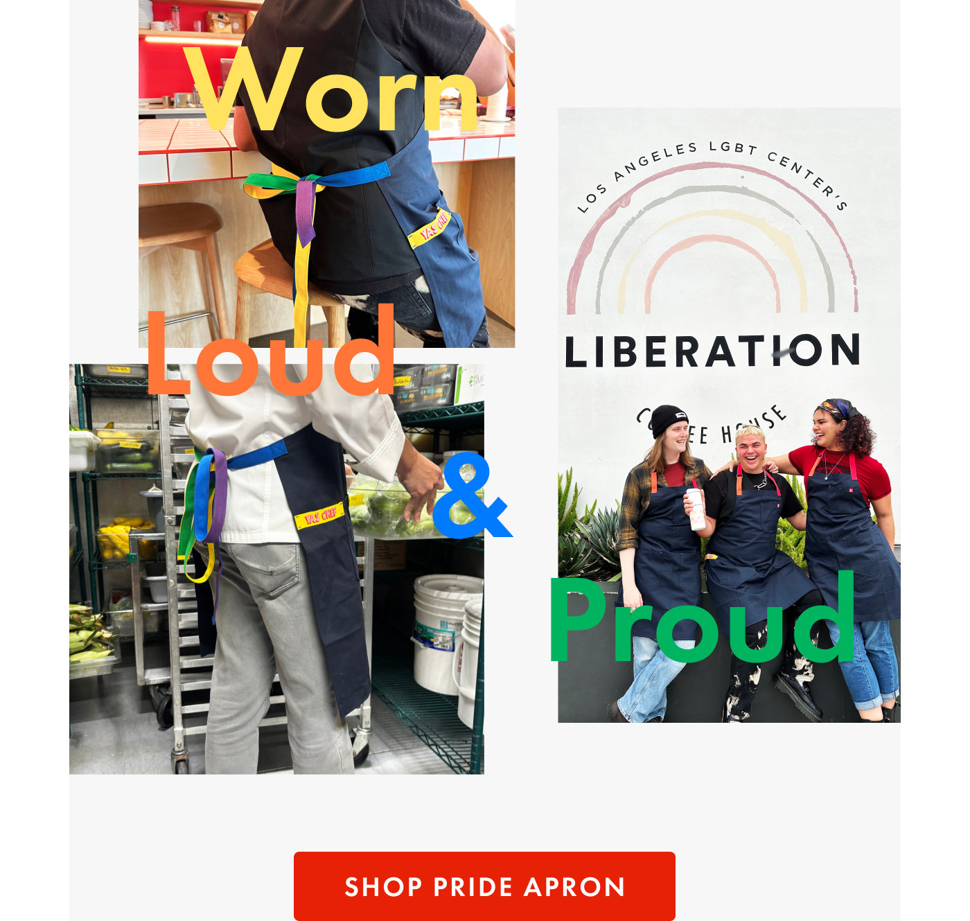Worn Loud & Proud | SHOP PRIDE APRON