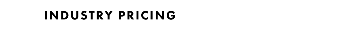 Industry Pricing