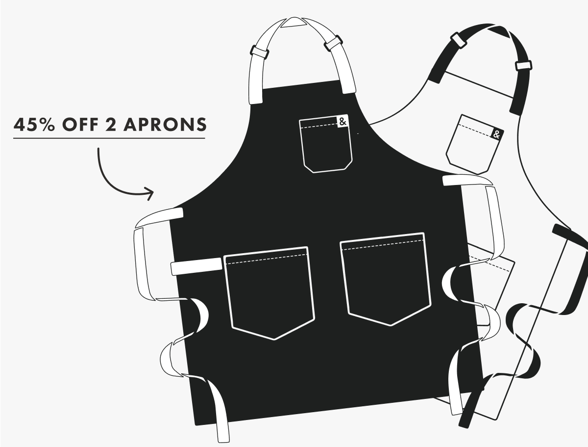 45% OFF 2 APRONS