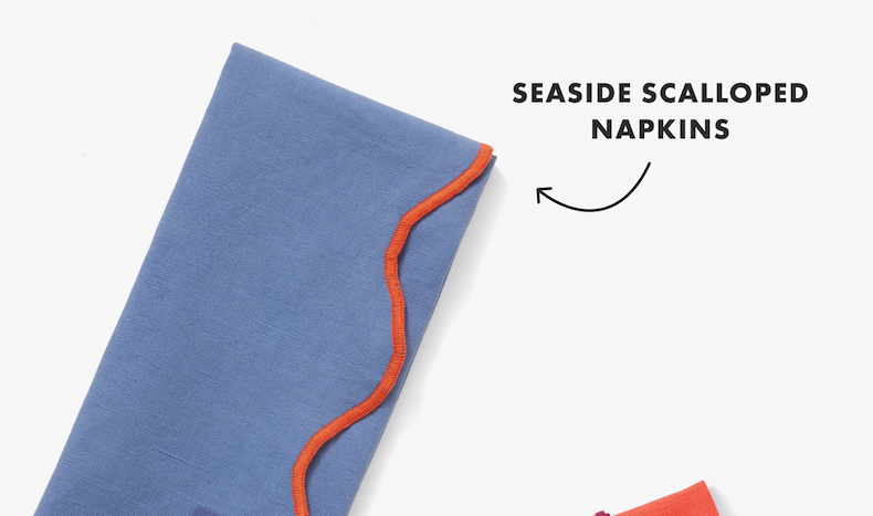 SEASIDE WAVY EDGE NAPKINS