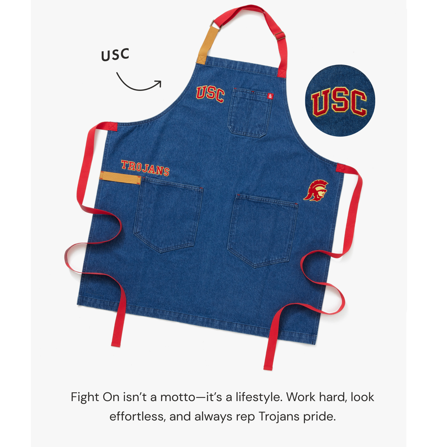 USC | Fight On isn't a motto—it's a lifestyle. Work hard, look effortless, and always rep Trojans pride.