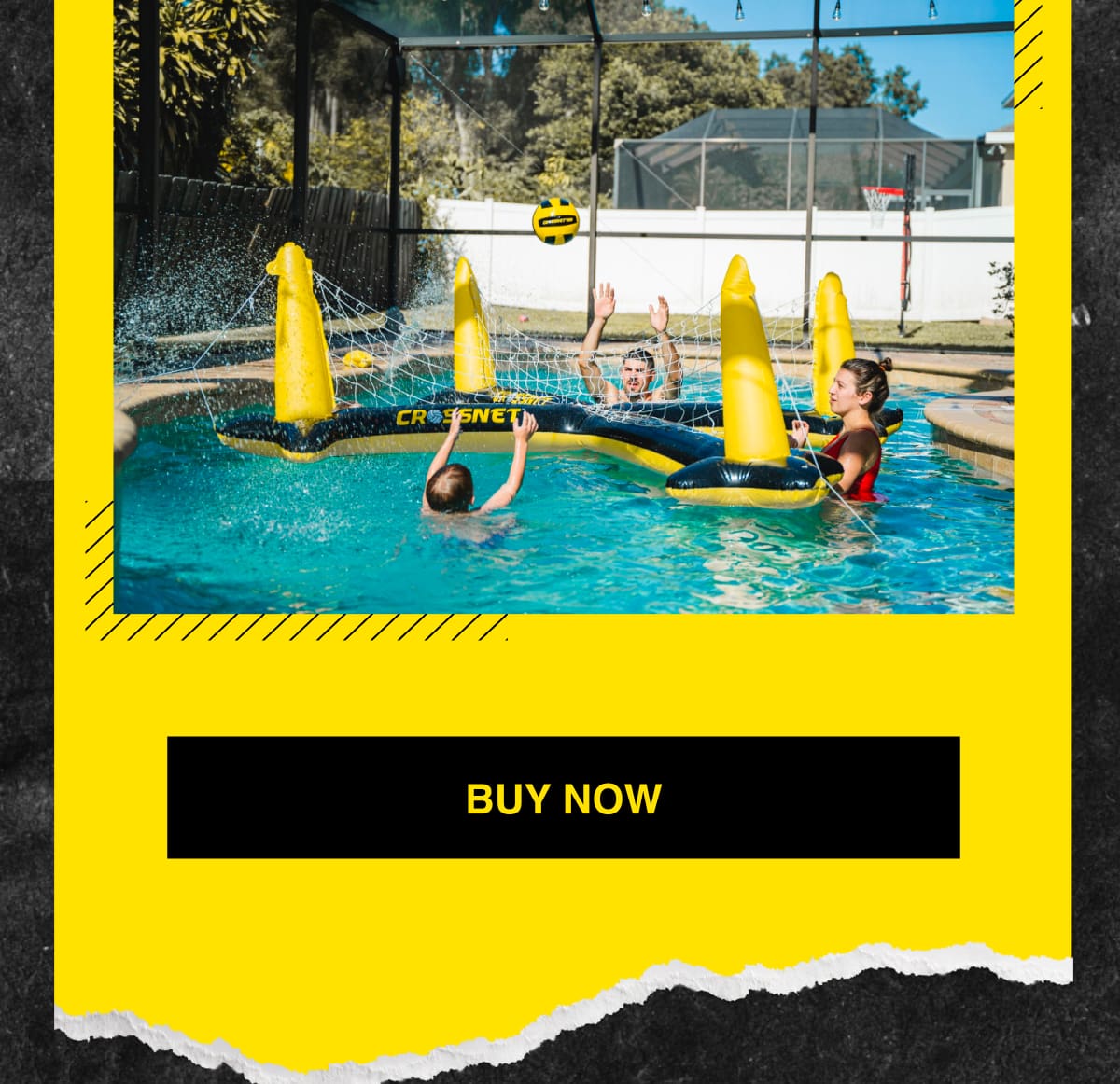 CROSSNET H2O INFLATABLE VOLLEYBALL NET