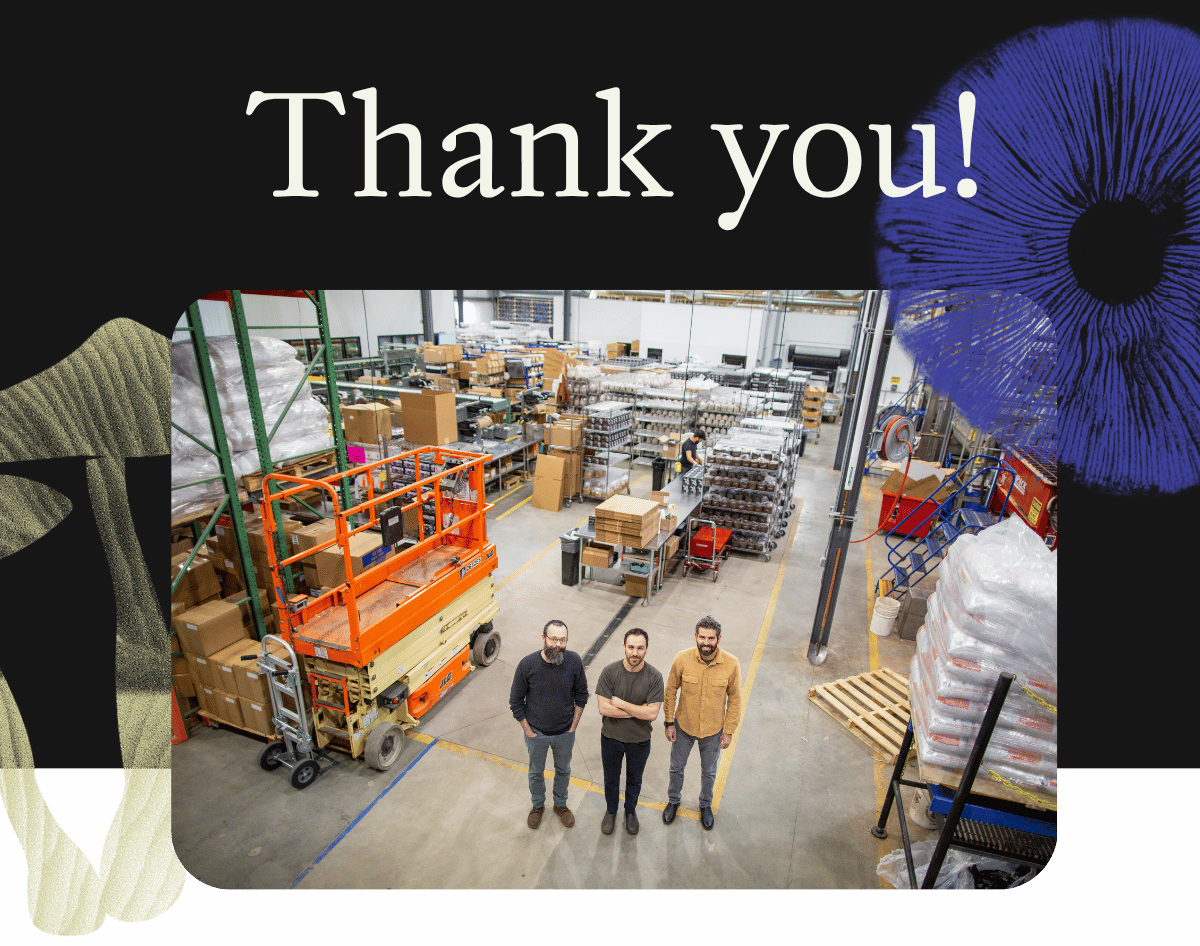 Thank you, from North Spore's Founders!