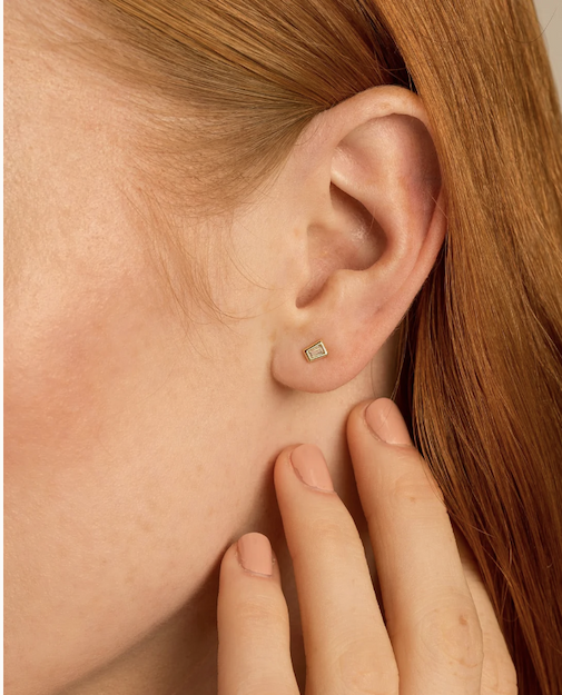 Radiance Baguette Stud Earrings (free gift)