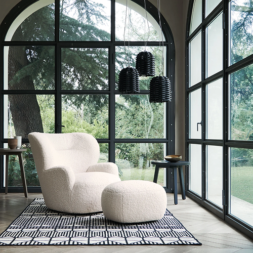 Gervasoni Loll Swivel Armchair